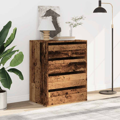 Cassettiera Angolare Legno Antico 60x41x76 cm Legno Multistrato