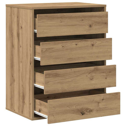 Cassettiera Angolare Rovere Artigianale 60x41x76cm Multistrato