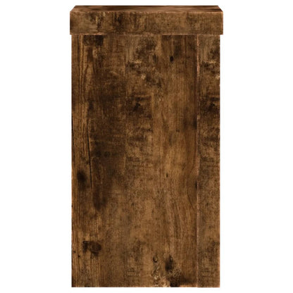 Supporti per Piante 2 pz Rovere 10x10x18 cm Legno Multistrato