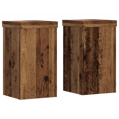 Supporti per Piante 2 pz Legno 10x10x18 cm Legno Multistrato