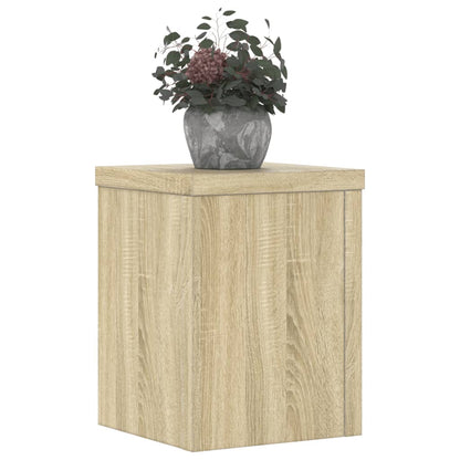 Supporti per Piante 2 pz Rovere 15x15x20 cm in Multistrato