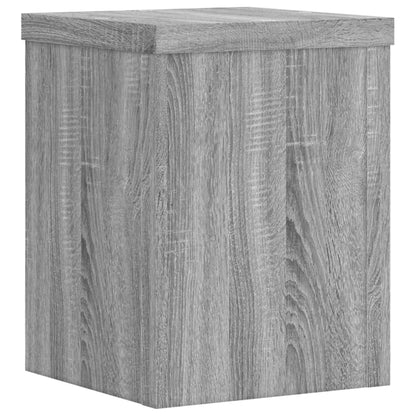 Supporti per Piante 2 pz Grigio 15x15x20 cm in Multistrato
