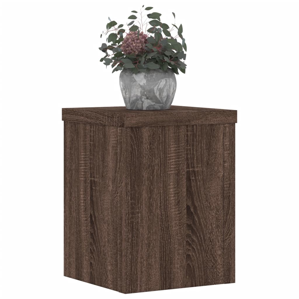 Supporti per Piante 2 pz Marrone 15x15x20 cm Legno Multistrato