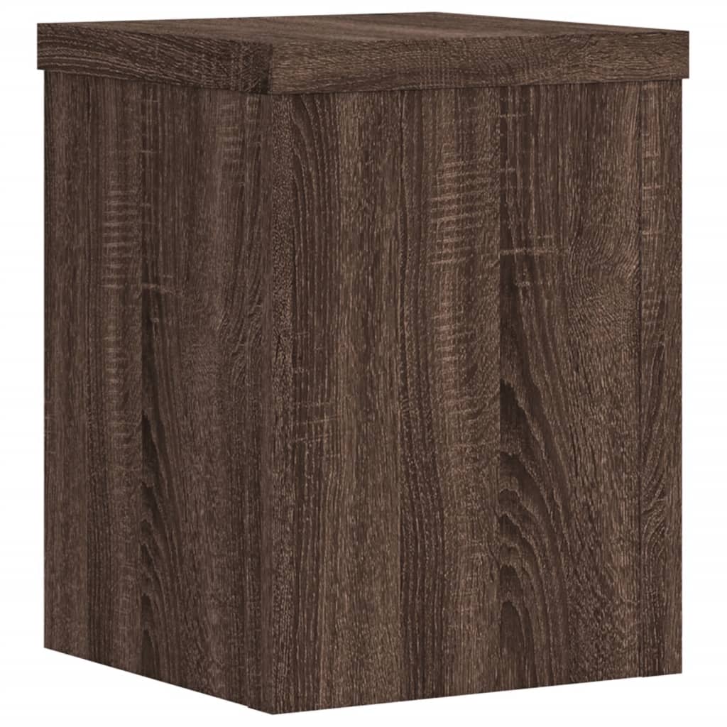 Supporti per Piante 2 pz Marrone 15x15x20 cm Legno Multistrato