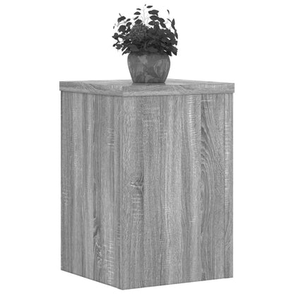 Supporti per Piante 2 pz Grigio 20x20x30 cm in Multistrato