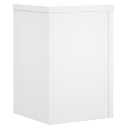 Supporti per Piante 2 pz Bianchi 25x25x35 cm Legno Multistrato