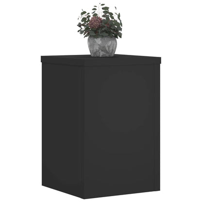 Supporti per Piante 2 pz Neri 25x25x35 cm Legno Multistrato