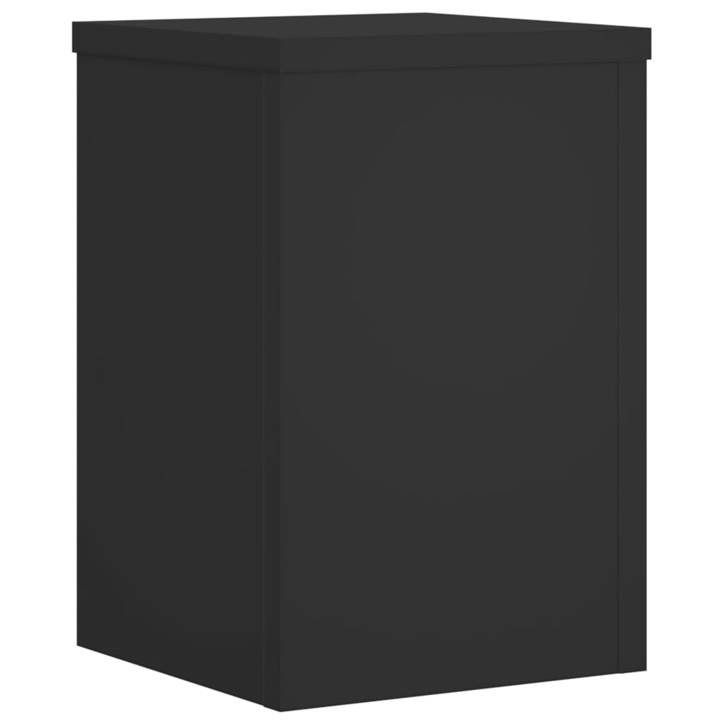 Supporti per Piante 2 pz Neri 25x25x35 cm Legno Multistrato
