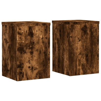 Supporti per Piante 2 pz Rovere 25x25x35 cm Legno Multistrato