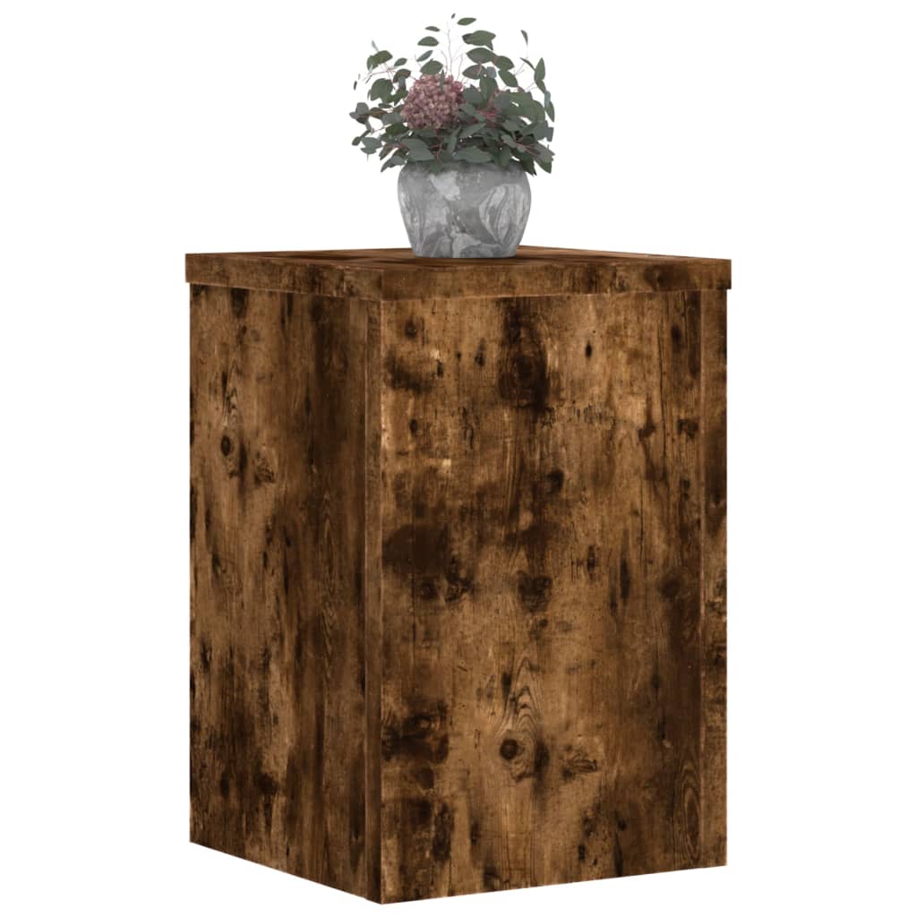 Supporti per Piante 2 pz Rovere 25x25x35 cm Legno Multistrato