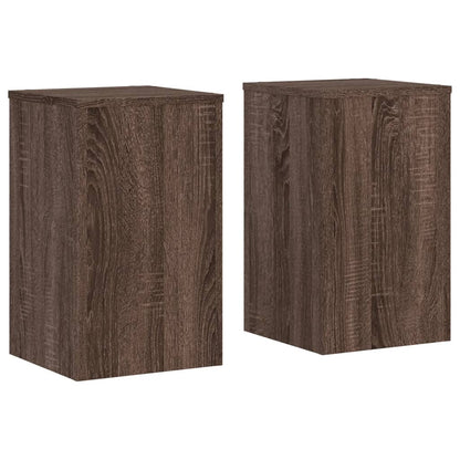 Supporti per Piante 2 pz Marrone 30x30x50 cm Legno Multistrato