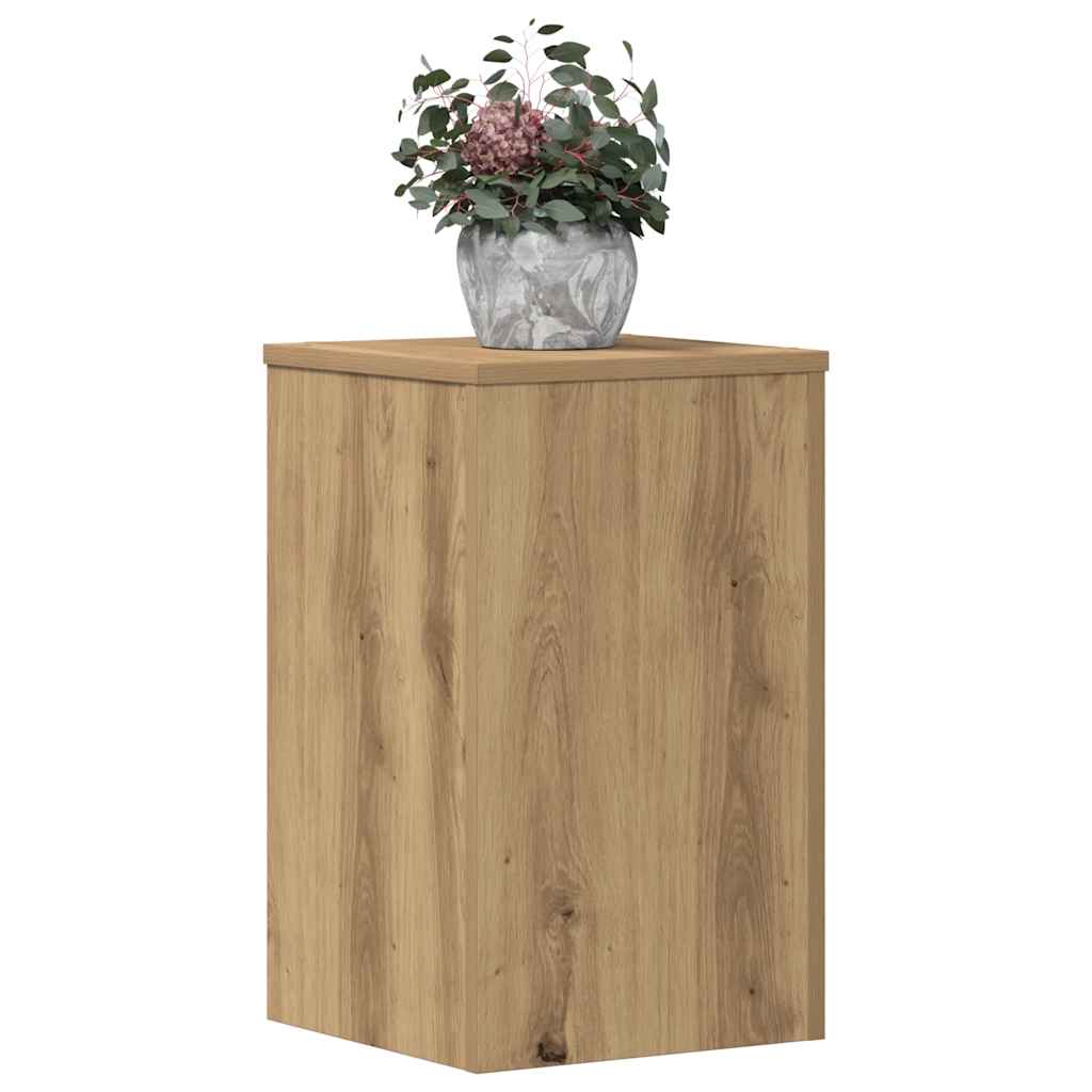 Supporti per Piante 2 pz Rovere 30x30x50 cm in Multistrato