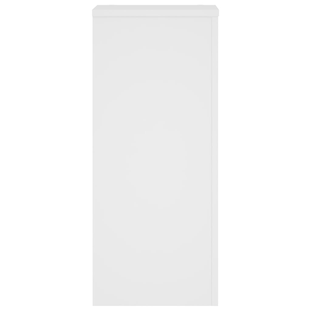 Supporti per Piante 2 pz Bianchi 30x30x70 cm Legno Multistrato