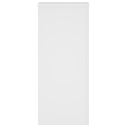 Supporti per Piante 2 pz Bianchi 30x30x70 cm Legno Multistrato