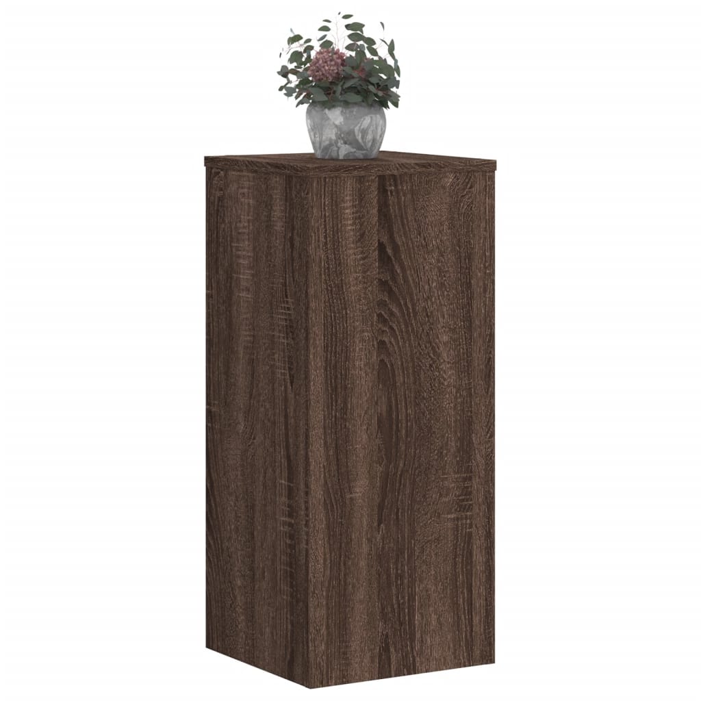 Supporti per Piante 2 pz Marrone 30x30x70 cm Legno Multistrato