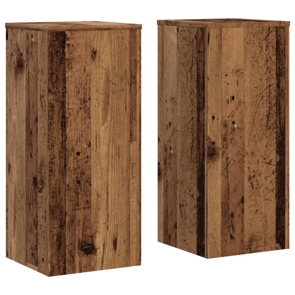 Supporti per Piante 2 pz Legno 30x30x70 cm Legno Multistrato