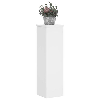 Supporti per Piante 2 pz Bianchi 17x17x60 cm Legno Multistrato