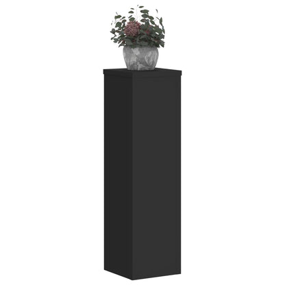 Supporti per Piante 2 pz Neri 17x17x60 cm Legno Multistrato