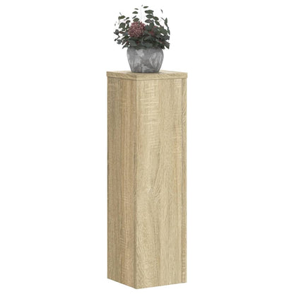 Supporti per Piante 2 pz Rovere 17x17x60 cm in Multistrato