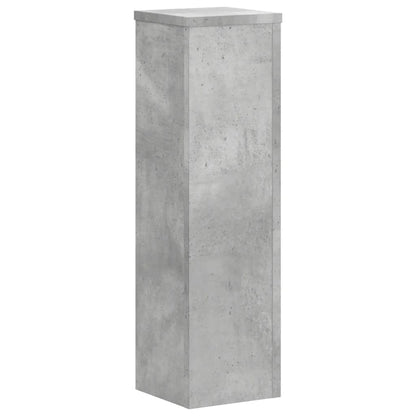 Supporti per Piante 2 pz Grigio 17x17x60 cm Legno Multistrato