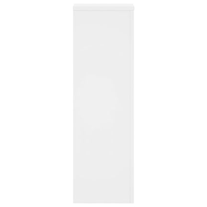Supporti per Piante 2 pz Bianchi 25x25x80 cm Legno Multistrato