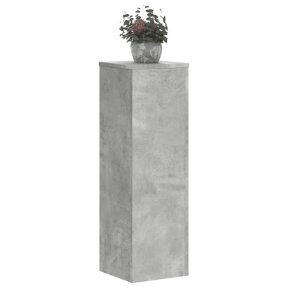 Supporti per Piante 2 pz Grigio 25x25x80 cm Legno Multistrato