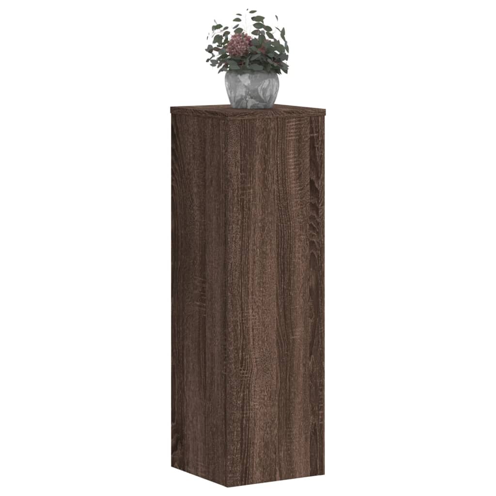 Supporti per Piante 2 pz Marrone 25x25x80 cm Legno Multistrato