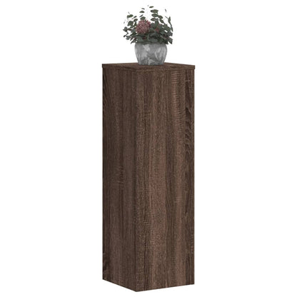 Supporti per Piante 2 pz Marrone 25x25x80 cm Legno Multistrato
