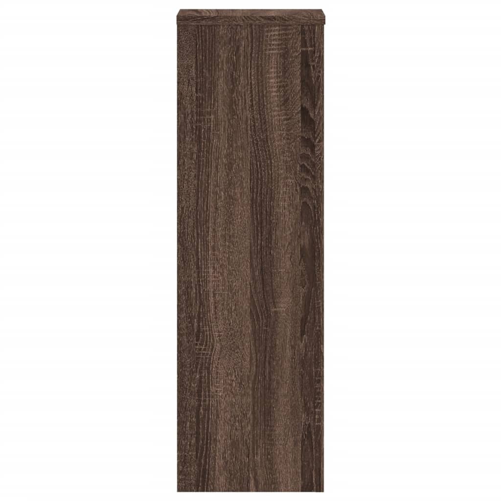 Supporti per Piante 2 pz Marrone 25x25x80 cm Legno Multistrato