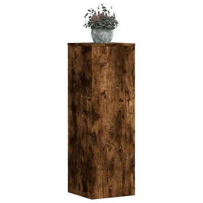 Supporto per Piante Rovere Fumo 33x33x100 cm in Truciolato