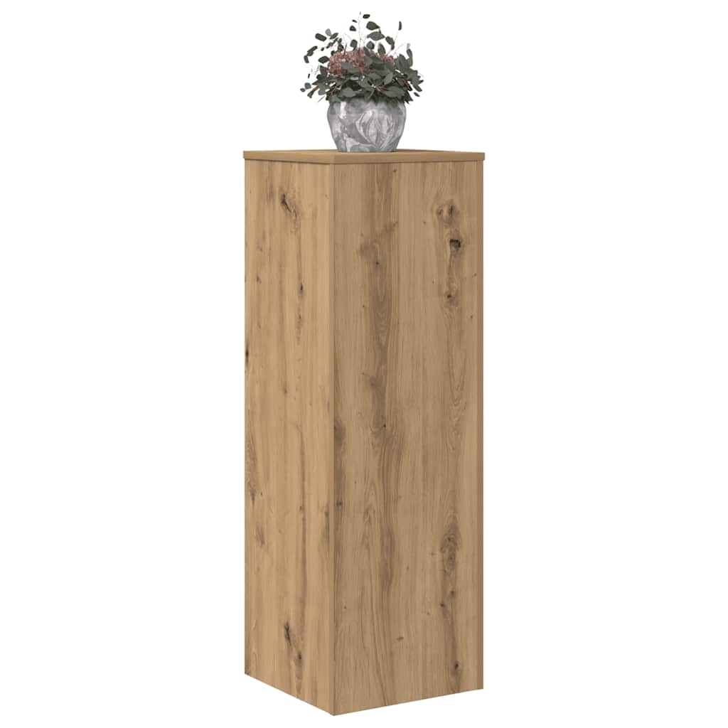 Supporto per Piante Rovere Artigianale 33x33x100 cm Truciolato