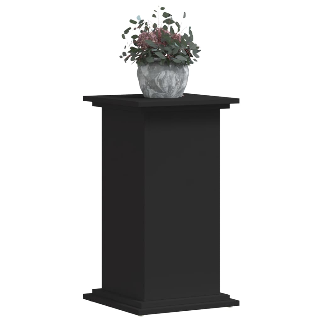 Supporto per Piante Nero 33x33x60 cm in Truciolato