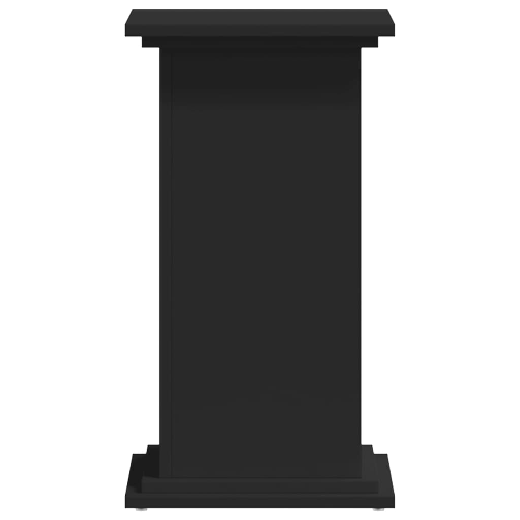 Supporto per Piante Nero 33x33x60 cm in Truciolato