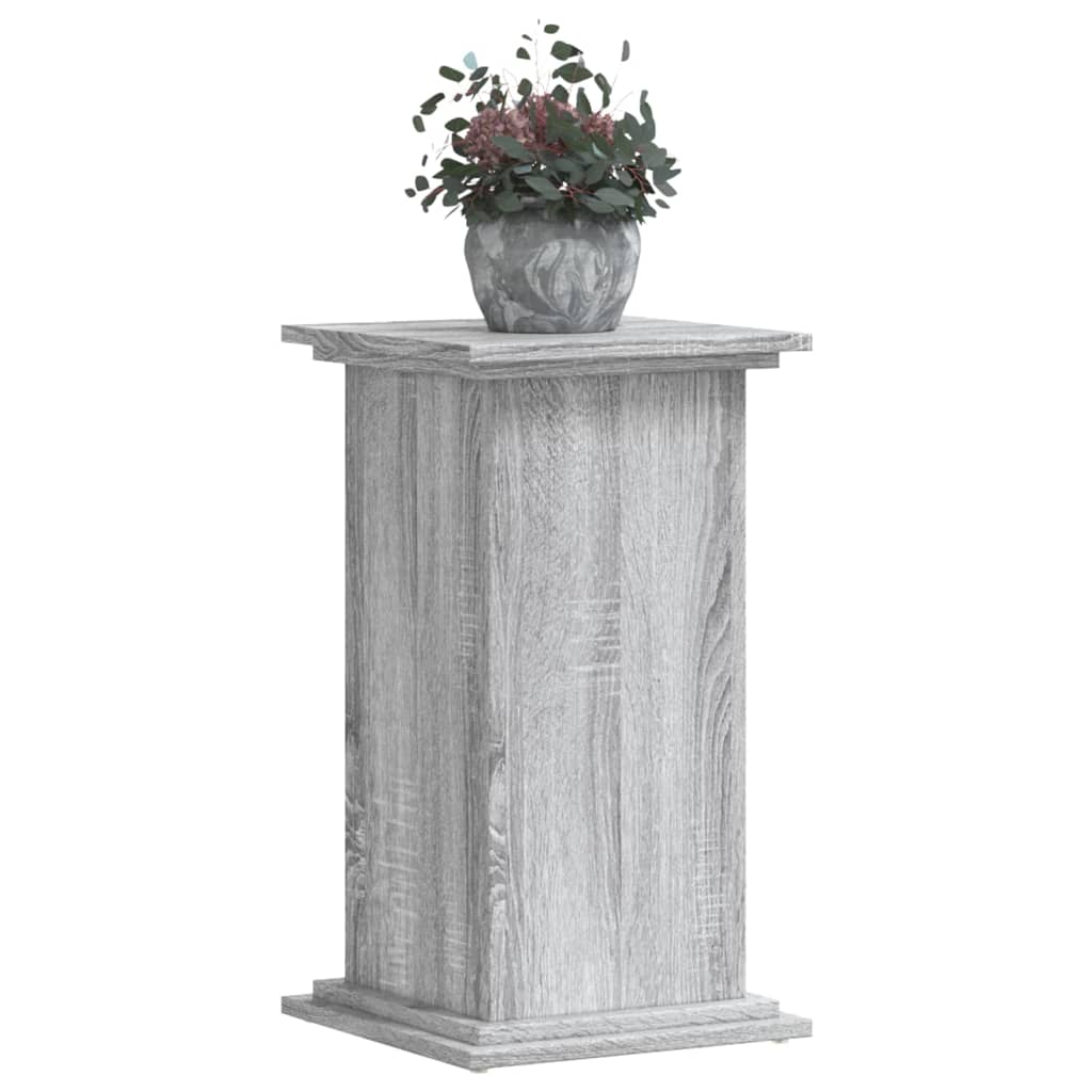 Supporto per Piante Grigio Sonoma 33x33x60 cm Legno Multistrato