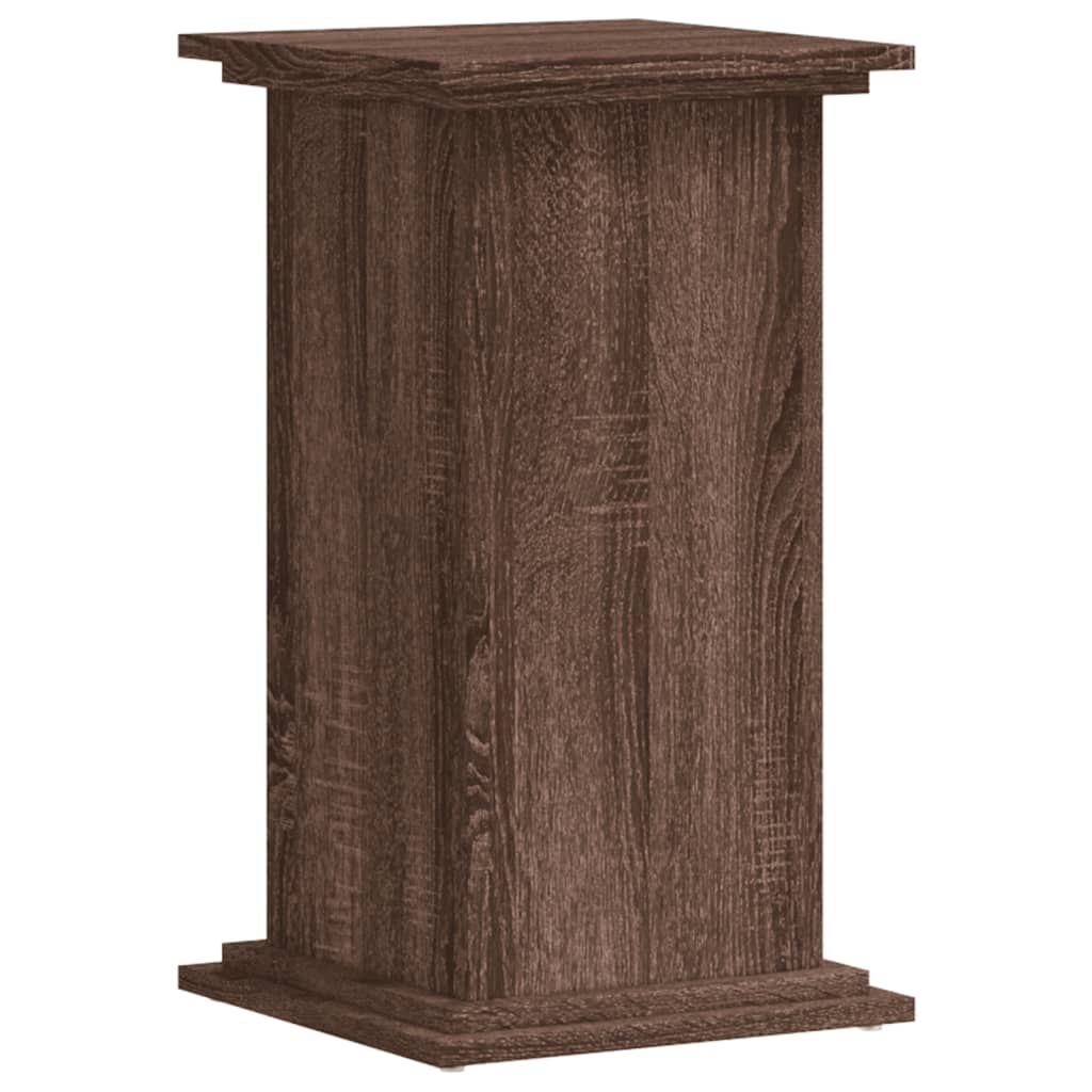 Supporto per Piante Rovere Marrone 33x33x60cm Legno Multistrato