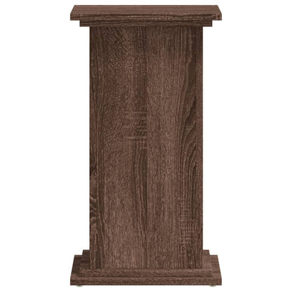 Supporto per Piante Rovere Marrone 33x33x60cm Legno Multistrato