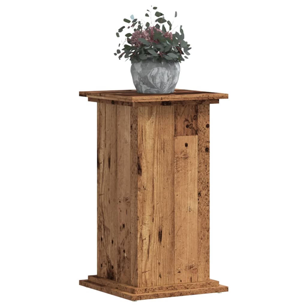 Supporto per Piante Legno Vecchio 33x33x60 cm Legno Multistrato