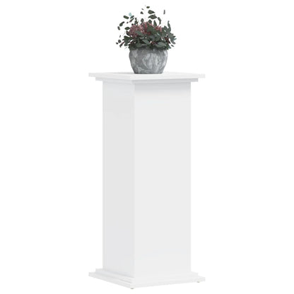Supporto per Piante Bianco 33x33x80 cm in Legno Multistrato