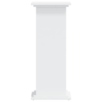 Supporto per Piante Bianco 33x33x80 cm in Legno Multistrato
