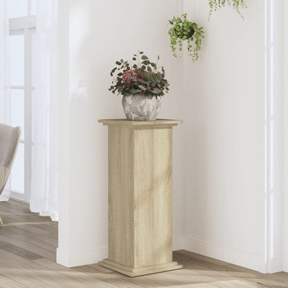 Supporto per Piante Rovere Sonoma 33x33x80 cm Legno Multistrato