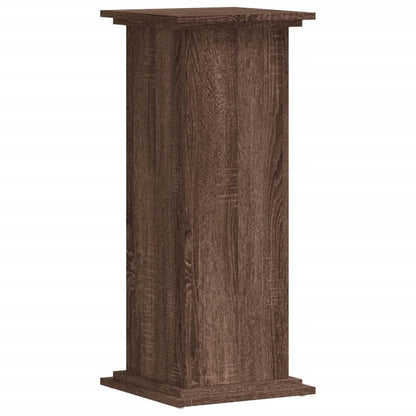 Supporto per Piante Rovere Marrone 33x33x80cm Legno Multistrato