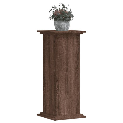 Supporto per Piante Rovere Marrone 33x33x80cm Legno Multistrato