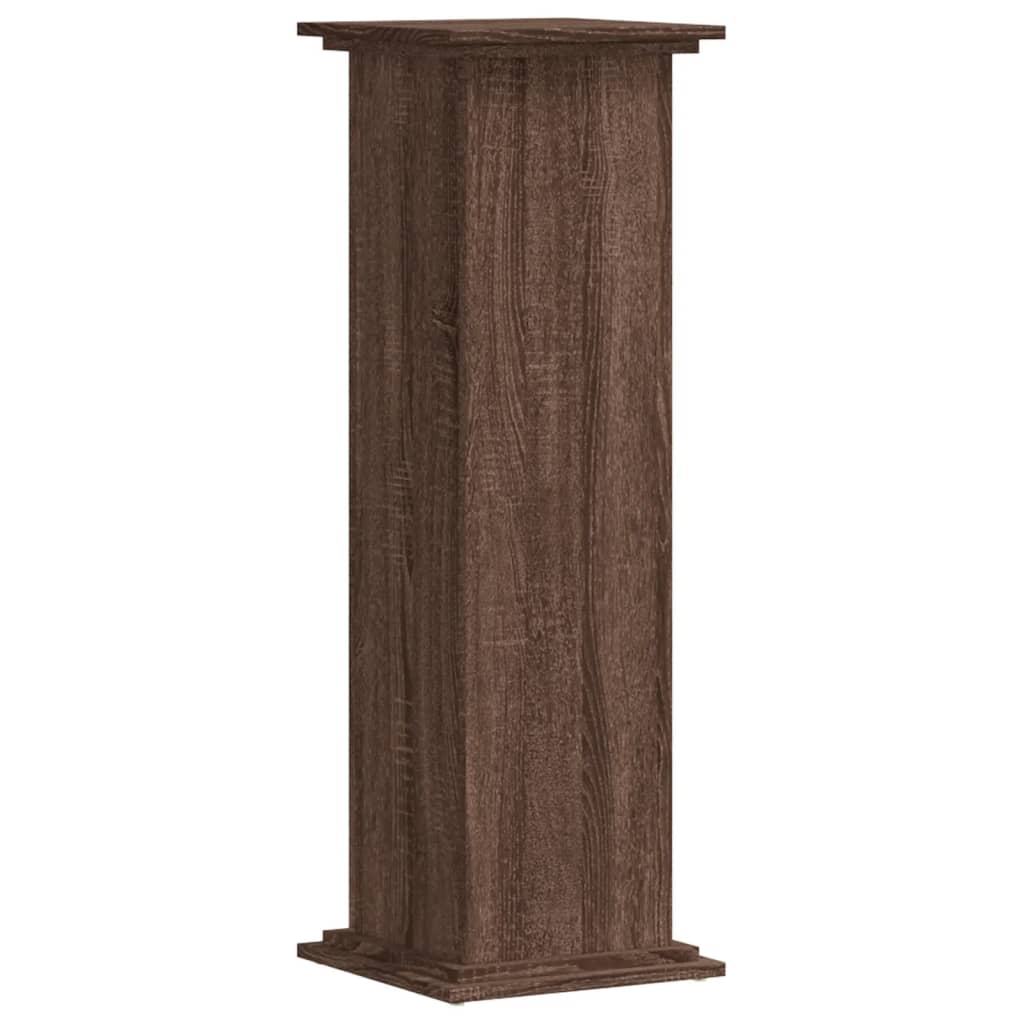 Supporto per Piante Rovere Marrone 33x33x100 cm in Truciolato