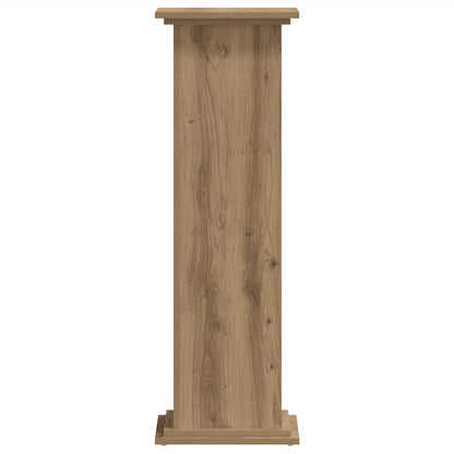 Supporto per Piante Rovere Artigianale 33x33x100 cm Truciolato