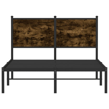 Giroletto senza Materasso in Metallo Rovere Fumo 120x190 cm