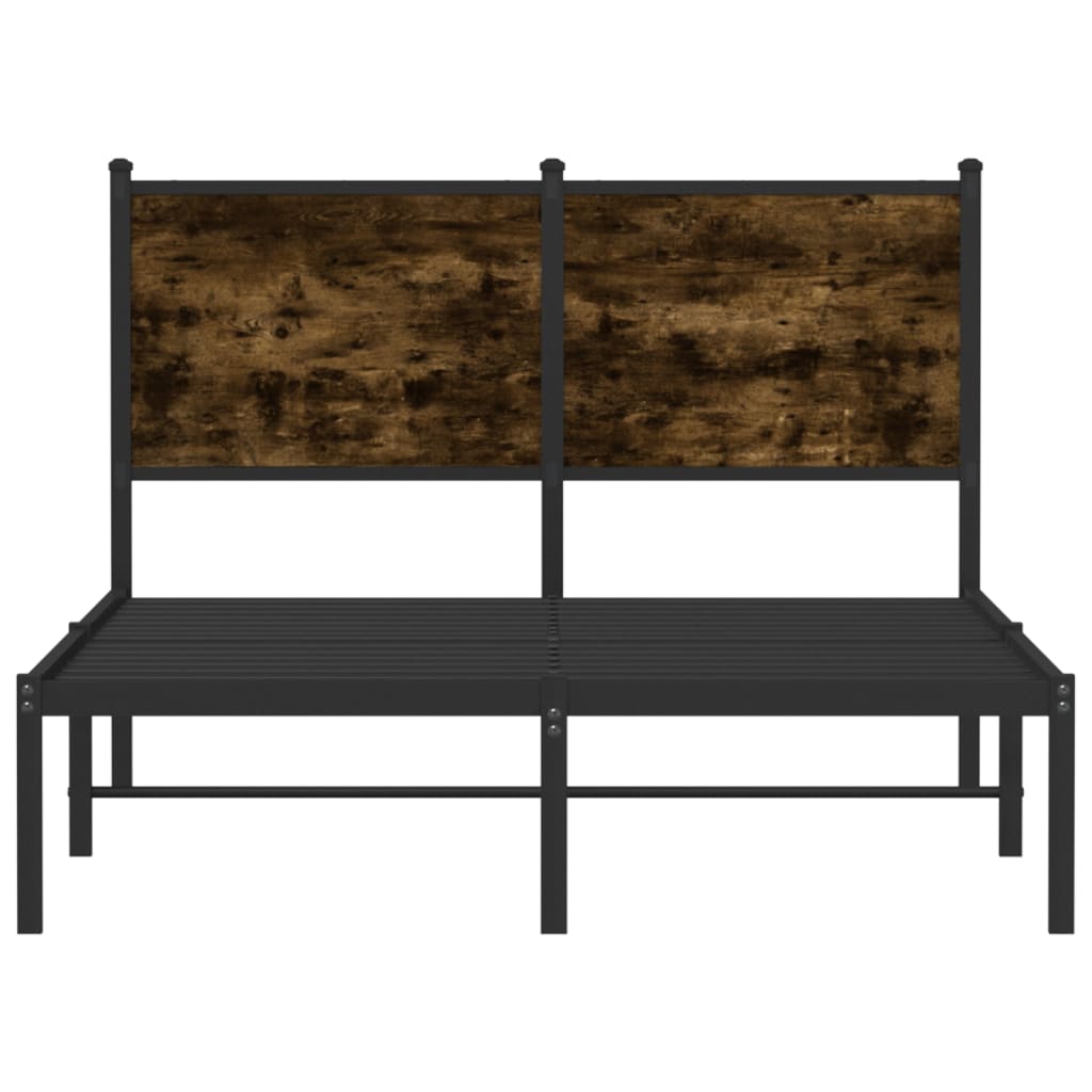 Giroletto senza Materaso in Metallo Rovere Fumo 120x200 cm