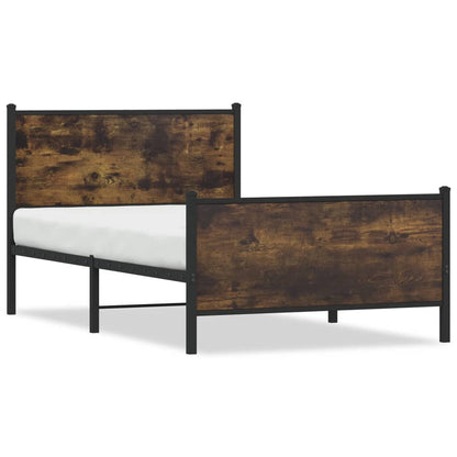 Giroletto senza Materaso in Metallo Rovere Fumo 107x203 cm