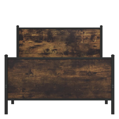 Giroletto senza Materaso in Metallo Rovere Fumo 107x203 cm