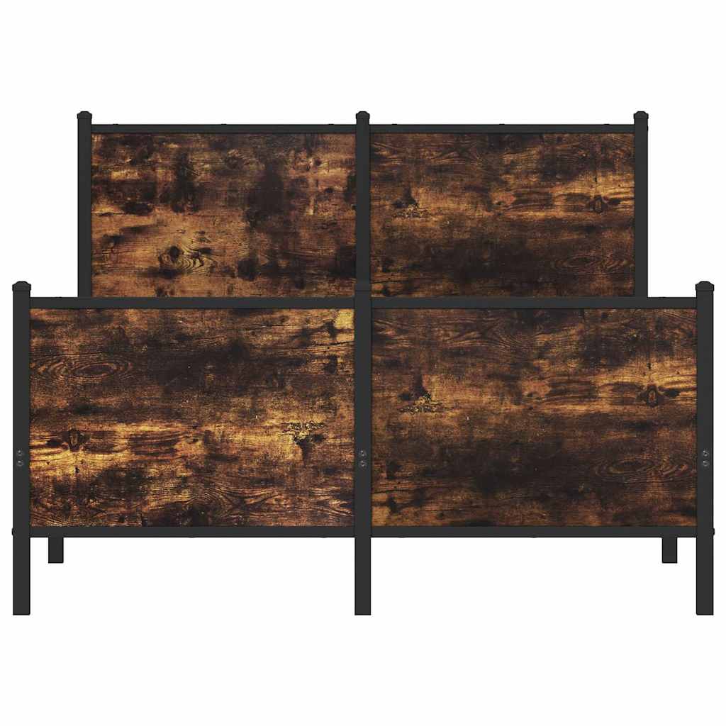 Giroletto senza Materasso in Metallo Rovere Fumo 120x190 cm