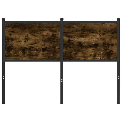 Testiera di Ricambio Rovere Fumo 120 cm in Legno Multistrato e Acciaio
